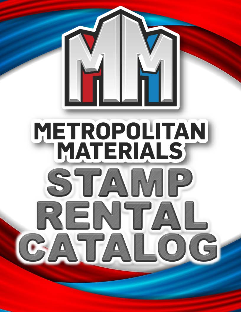 Metropolitan Materials Stamp Rental Catalog 2021