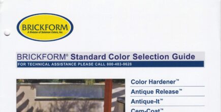 Brickform Standard Color Selection Guide
