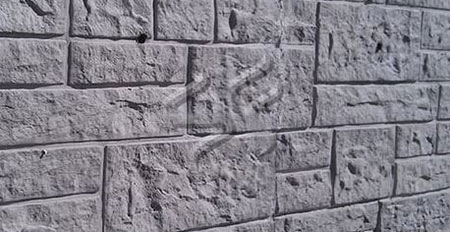 Random Ashlar Stone Wall Form Stamp